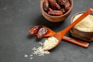برنج سرخ شده با سس خرما